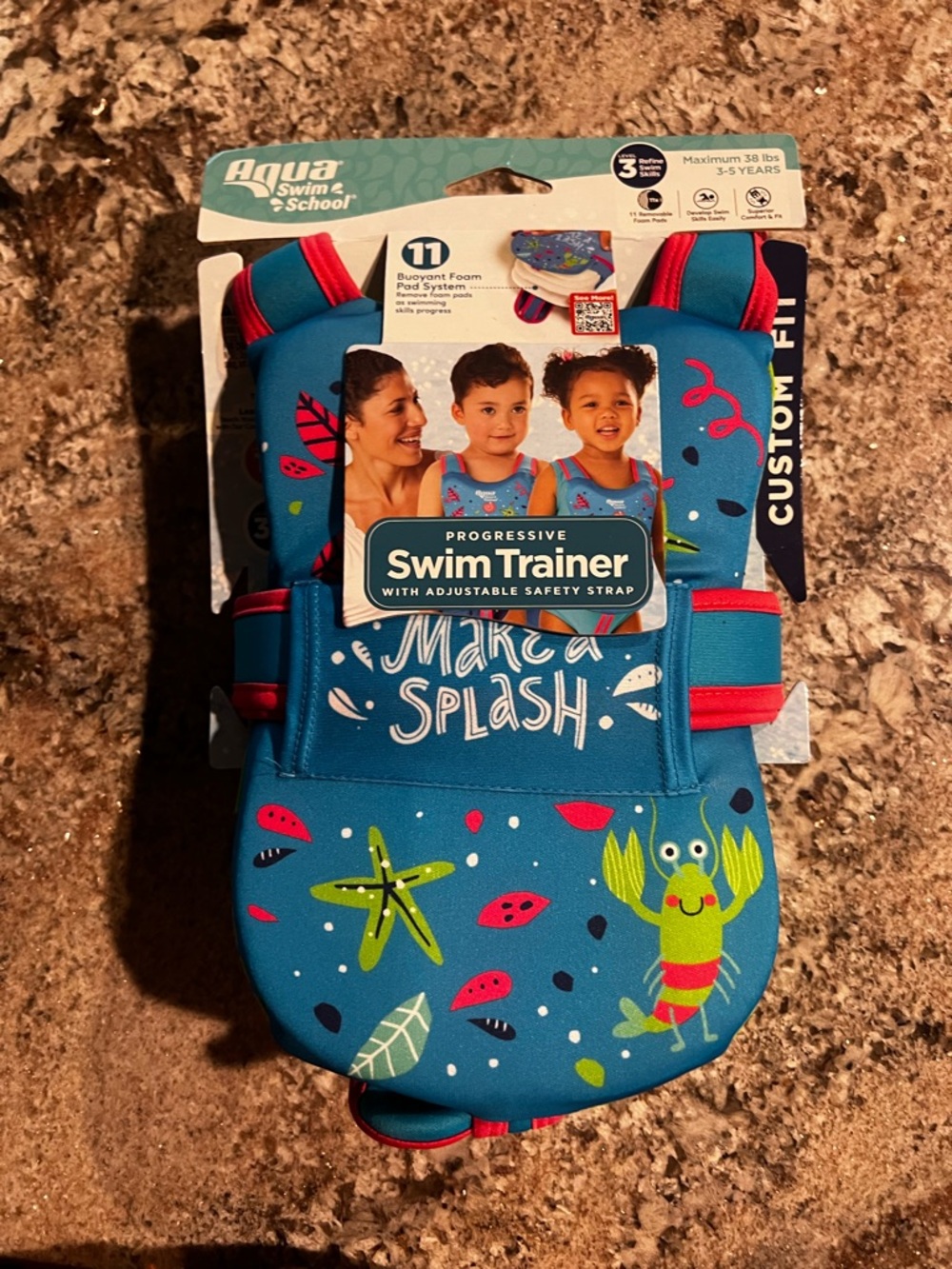 Aqua Swim School Progressive Swim Trainer Vest – Level 3 (3–5 yrs)